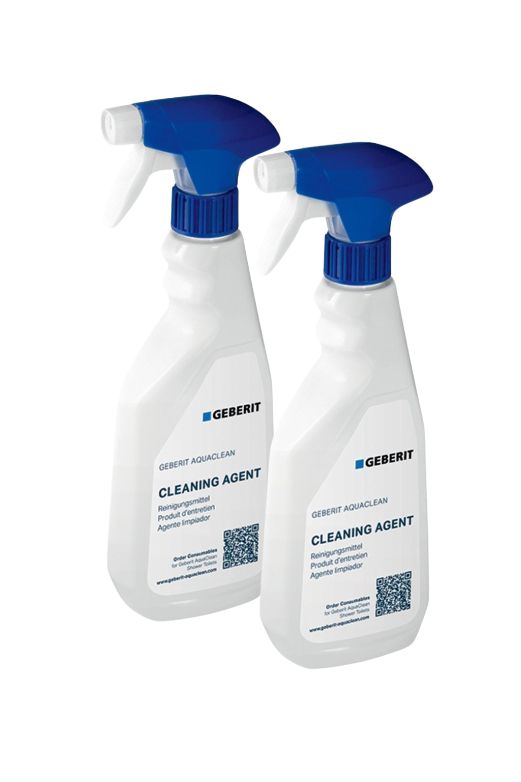 2x Geberit AquaClean Reinigingsmiddel 500ml – Geschikt voor Mera, Tuma, Sela, 4000 & 5000 Modellen