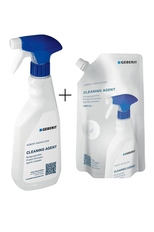 Geberit AquaClean Reinigingsmiddel 500ml – Geschikt voor Mera, Tuma, Sela, 4000 & 5000 Modellen + 1000ml navulling