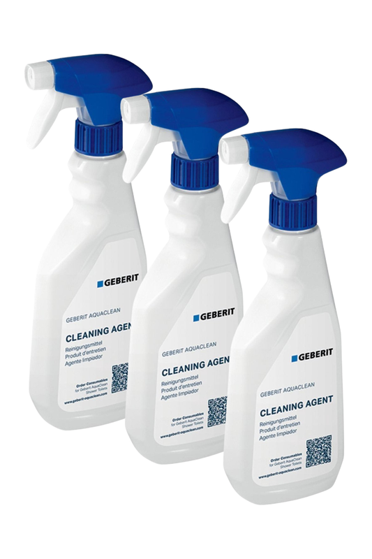 3x Geberit AquaClean Reinigingsmiddel 500ml – Geschikt voor Mera, Tuma, Sela, 4000 & 5000 Modellen (kopie)